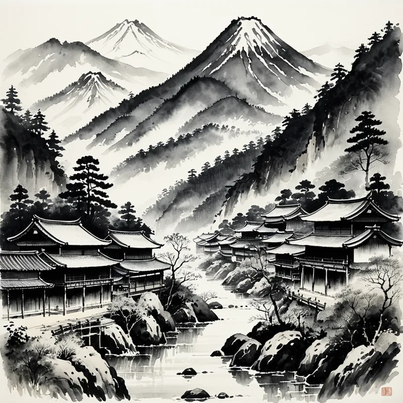 A traditional ink painting