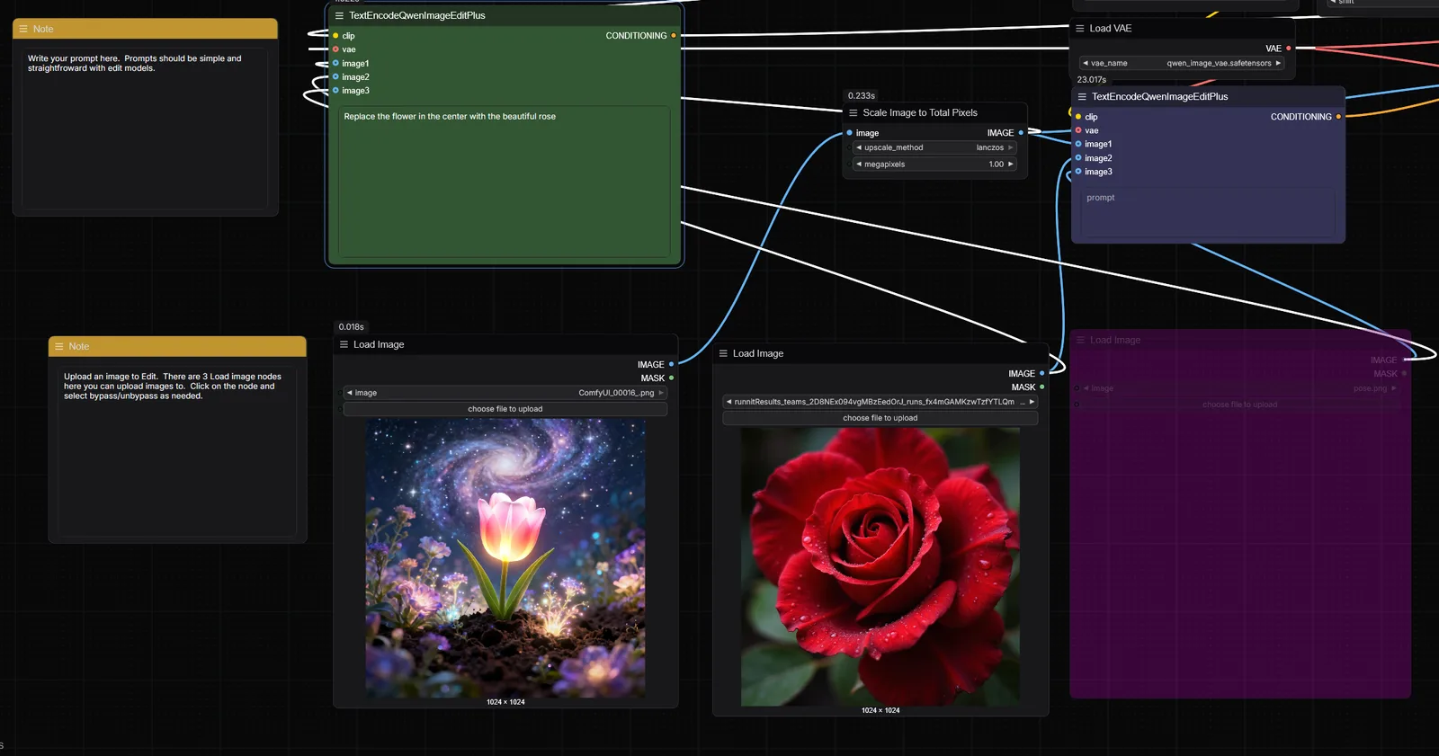 Ein Bild hochladen und den Qwen-Workflow ausführen