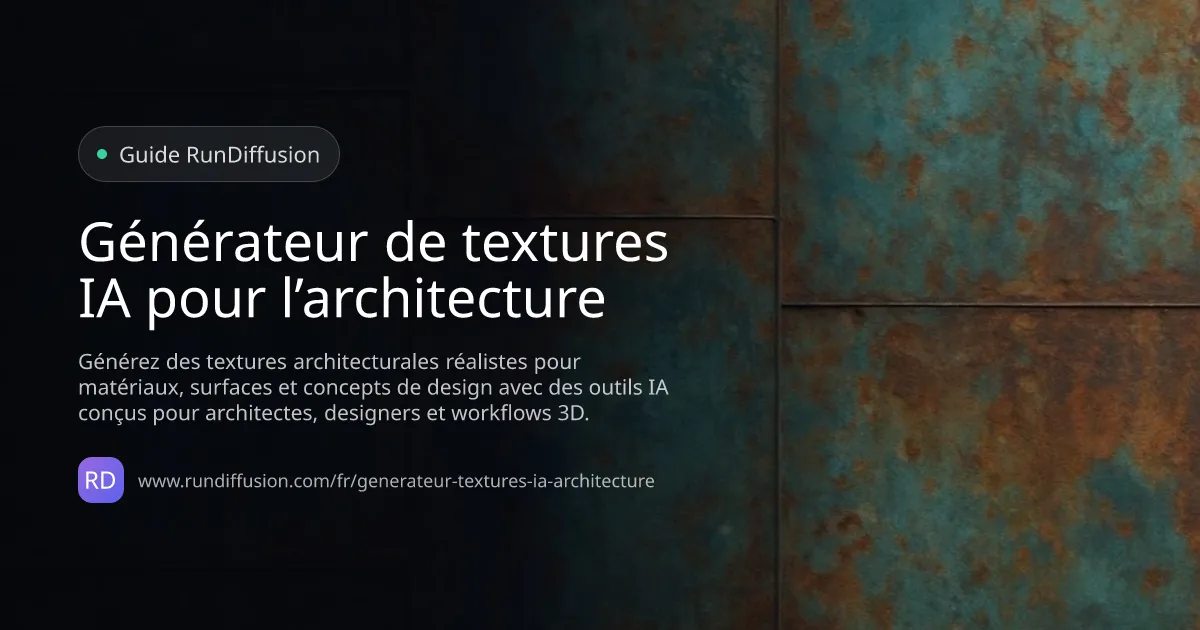 Générateur de textures IA pour l’architecture