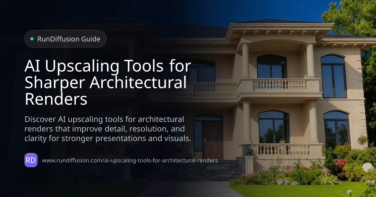 AI Upscaling Tools for Sharper Architectural Renders
