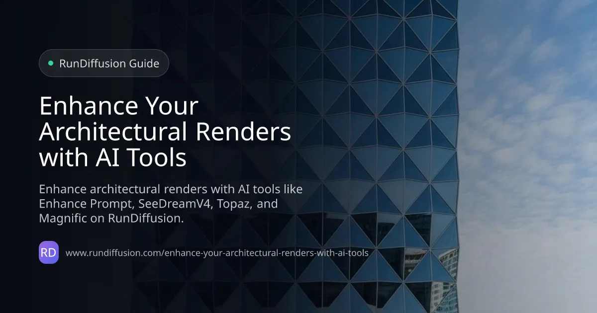 Enhance Your Architectural Renders with AI Tools