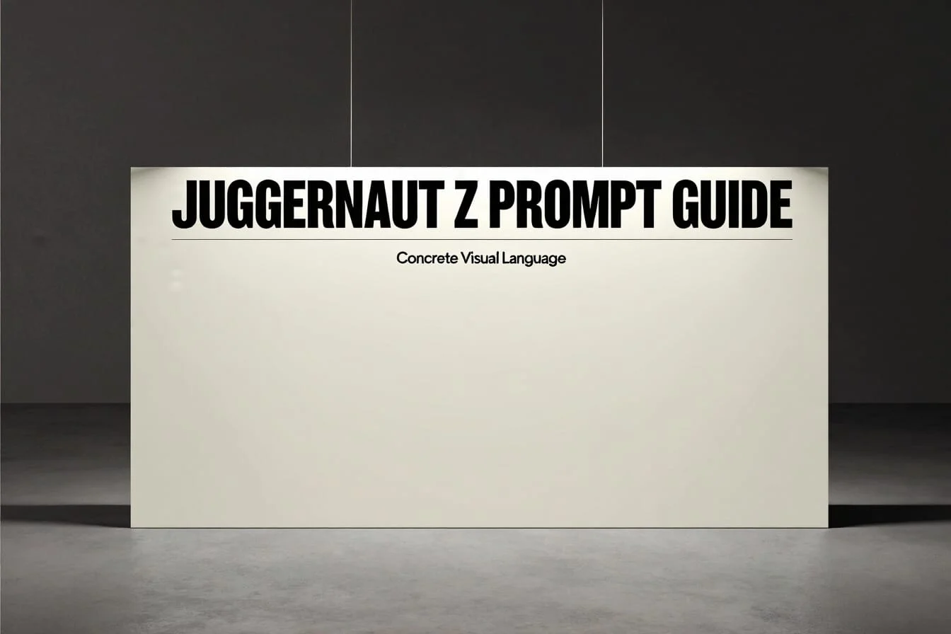 Exemple de style poster montrant la hiérarchie du texte du prompt et son placement dans l’image.