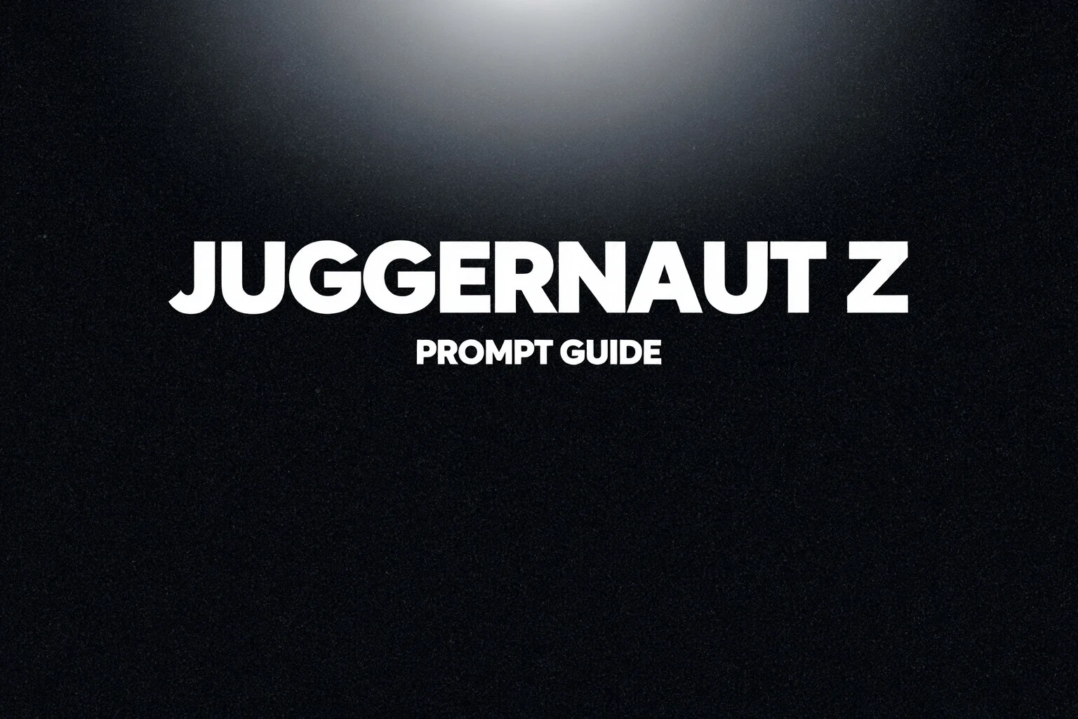 Exemple de poster de marque utilisant la mise en page de texte Juggernaut Z et Prompt Guide