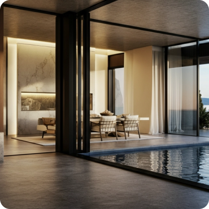 Workflow di trasferimento di stile per interior design